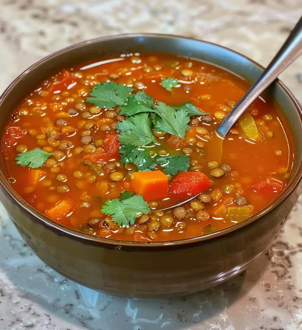 Spicy Moroccan Lentil Soup - detail 1