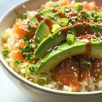 Spicy Tuna Avocado Rice Bowl