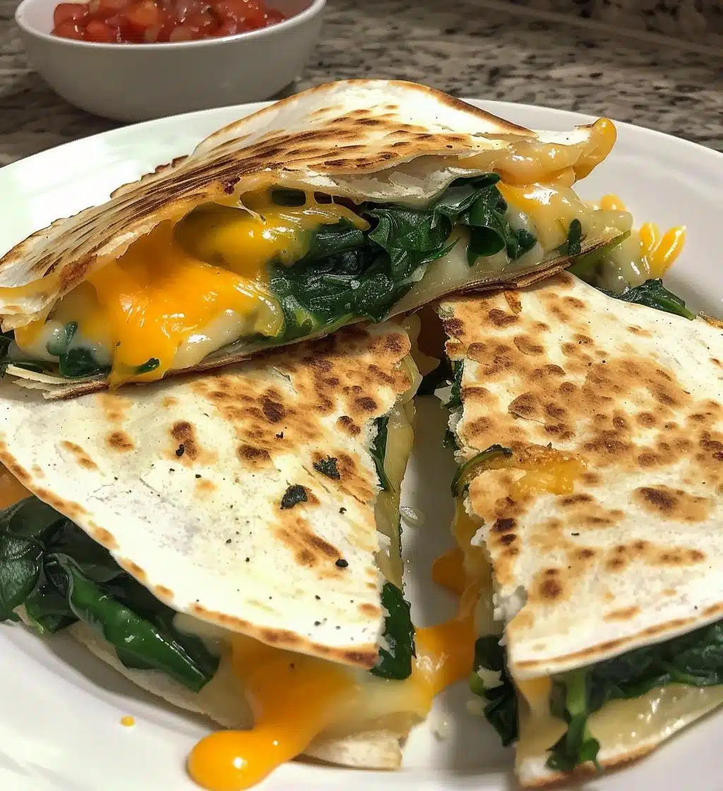Spinach & Cheese Quesadillas - detail 1