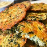 Spinach Dip Cheese Crisps