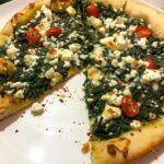 Spinach Feta Flatbread Pizza