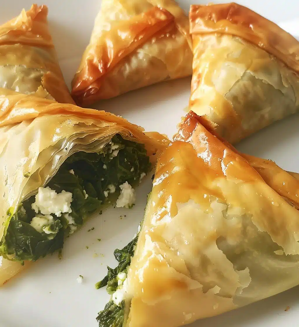 Spinach & Feta Phyllo Triangles - detail 1