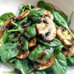 Spinach Mushroom Balsamic Salad