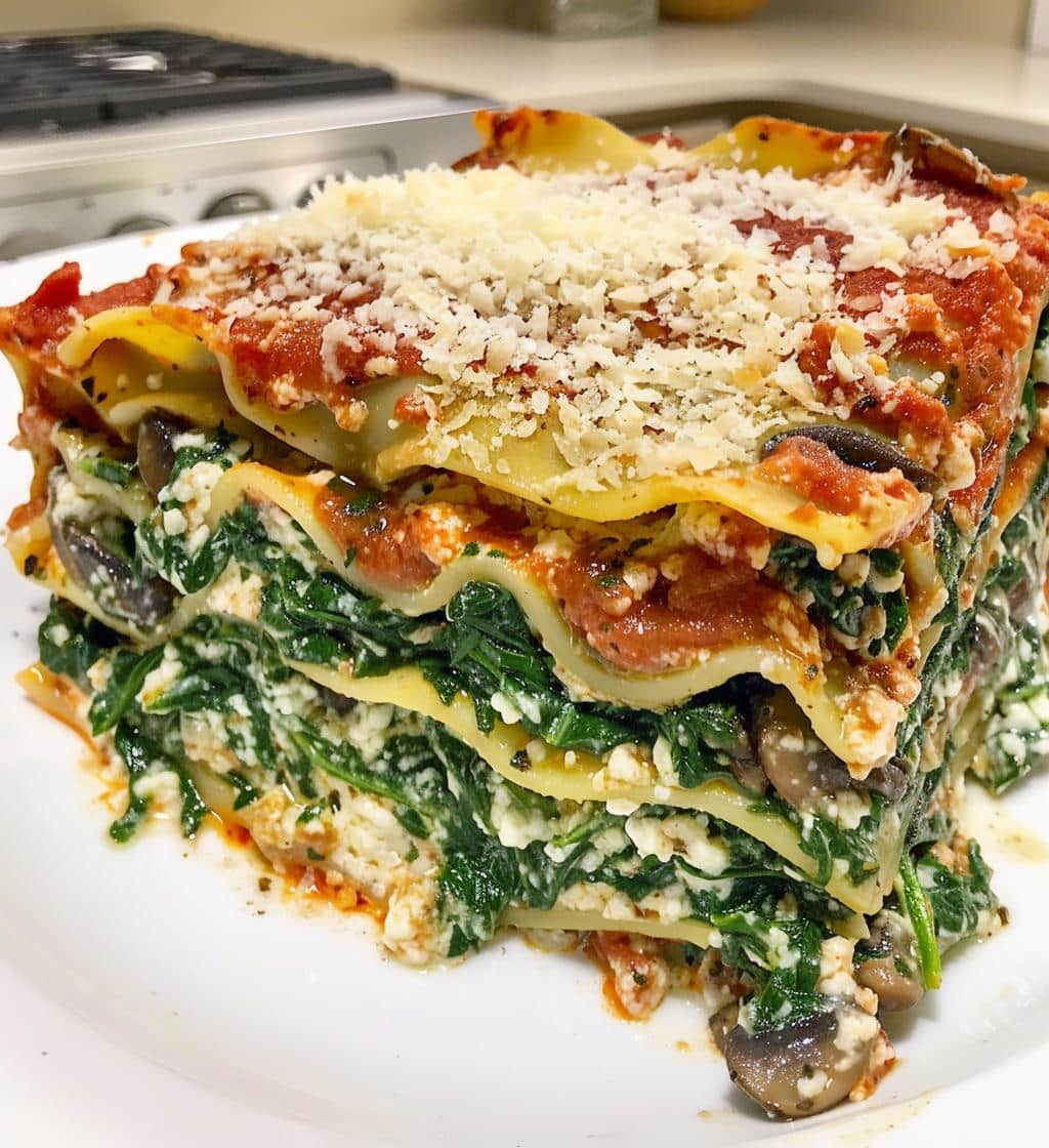 Spinach Mushroom Lasagna