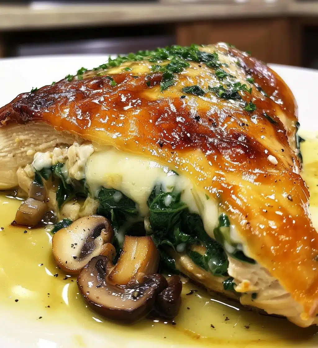 Spinach & Mushroom Stuffed Chicken - detail 1