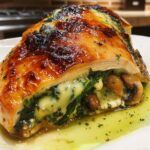 Spinach & Mushroom Stuffed Chicken