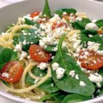 Spinach Pasta Salad with Feta