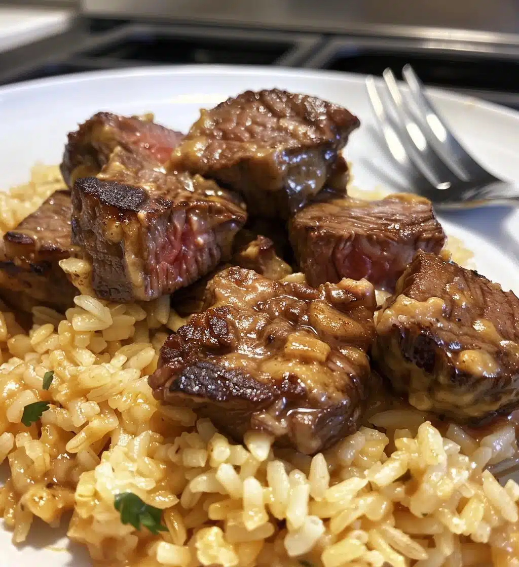 Steak Bites with Queso Rice - detail 1