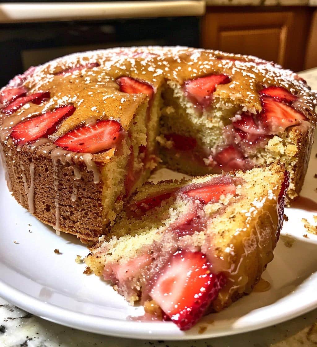 Strawberry Honeybun Cake