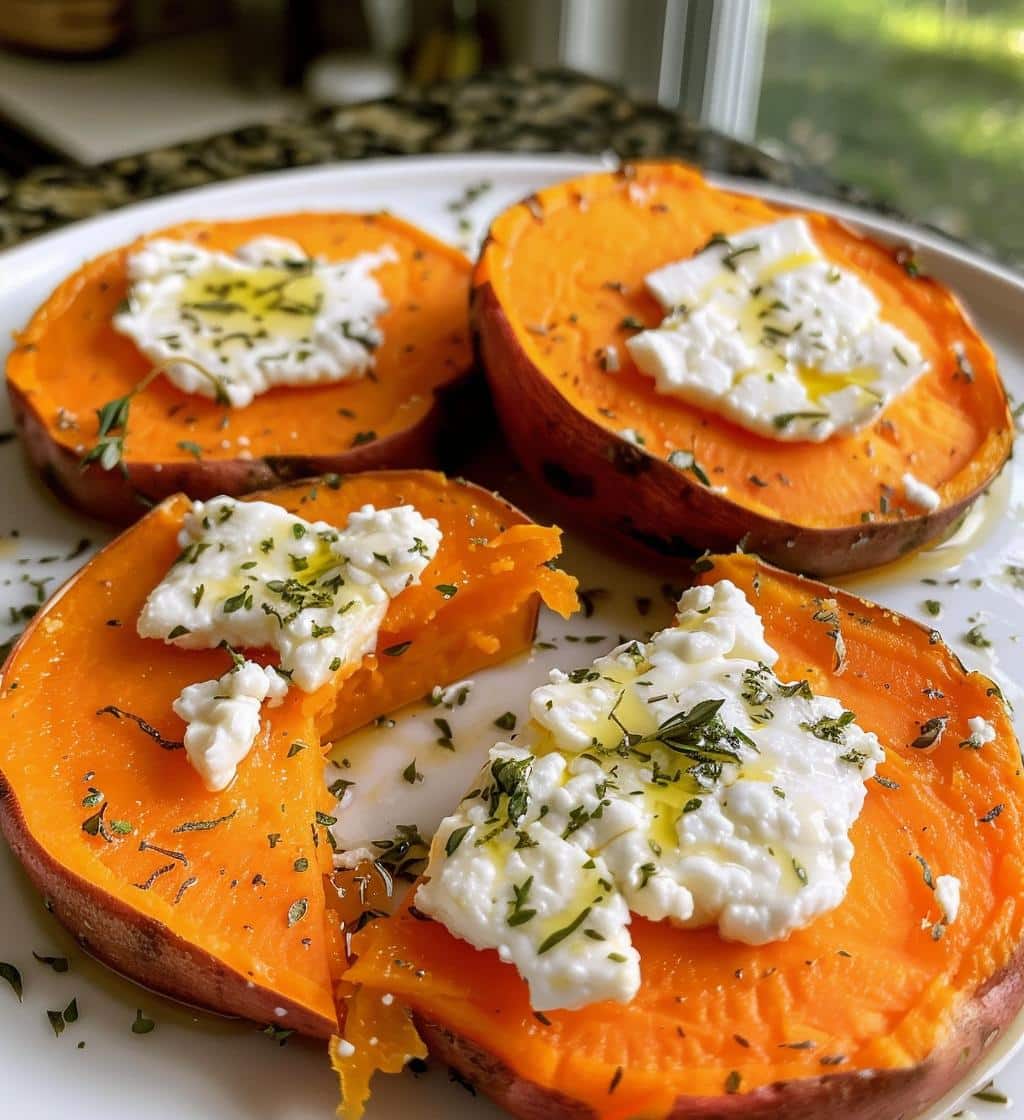 Sweet Potato Rounds with Goat Cheese - detail 1