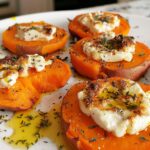 Sweet Potato Rounds with Goat Cheese