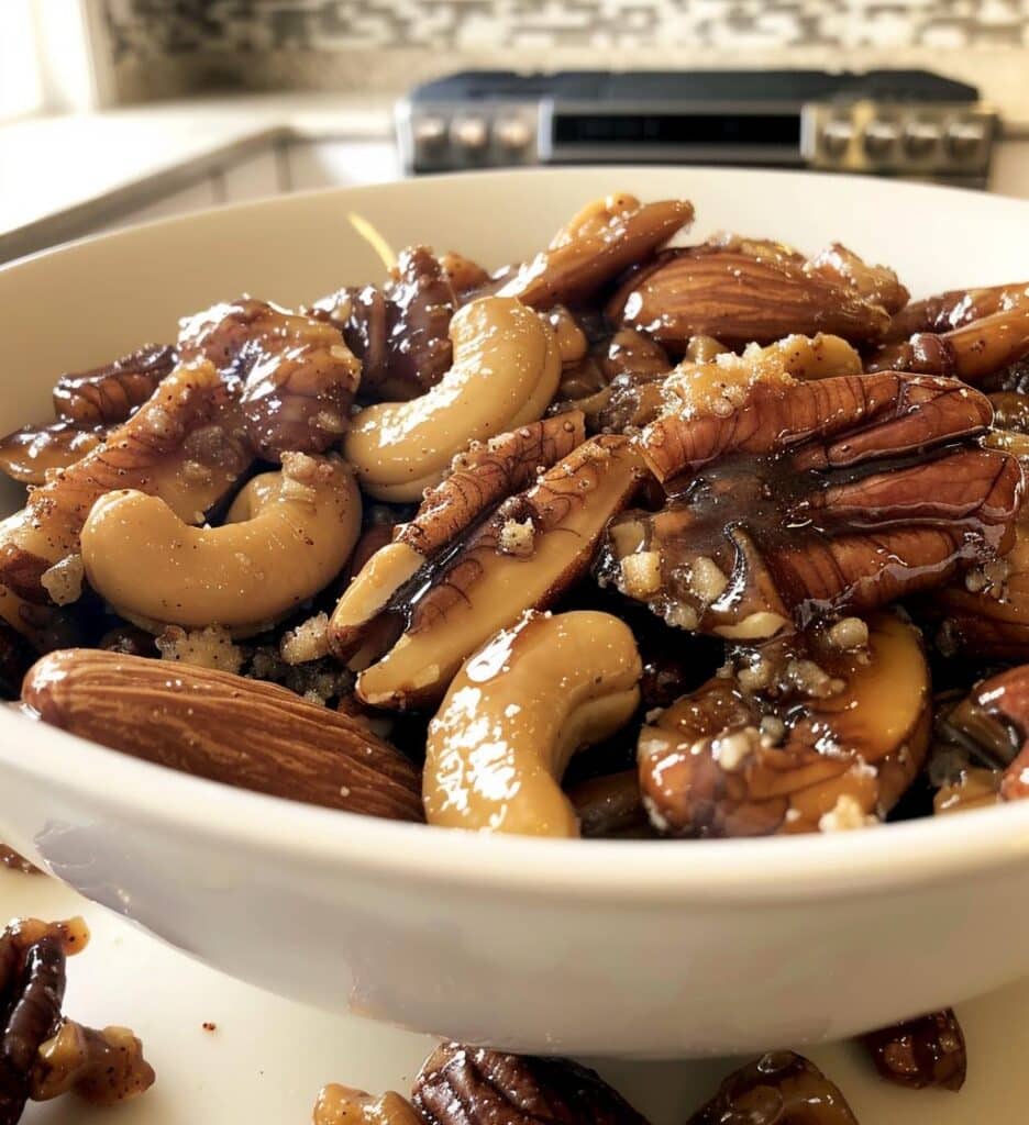 Sweet & Spicy Candied Nuts