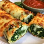 Three-Cheese Spinach Roll-Ups