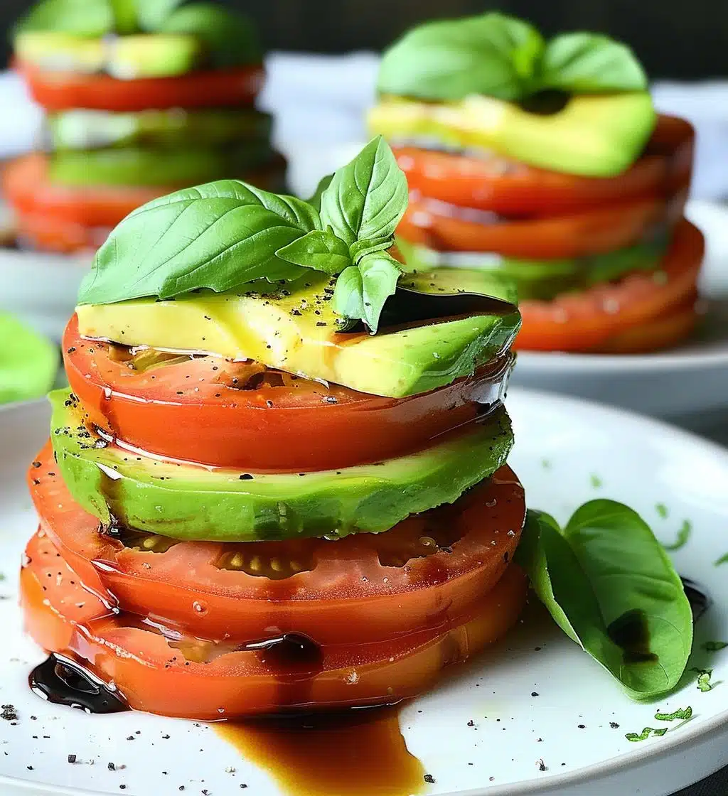 Tomato Avocado Stacks - detail 1