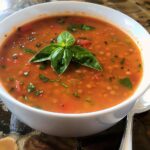 Tomato Basil Lentil Soup