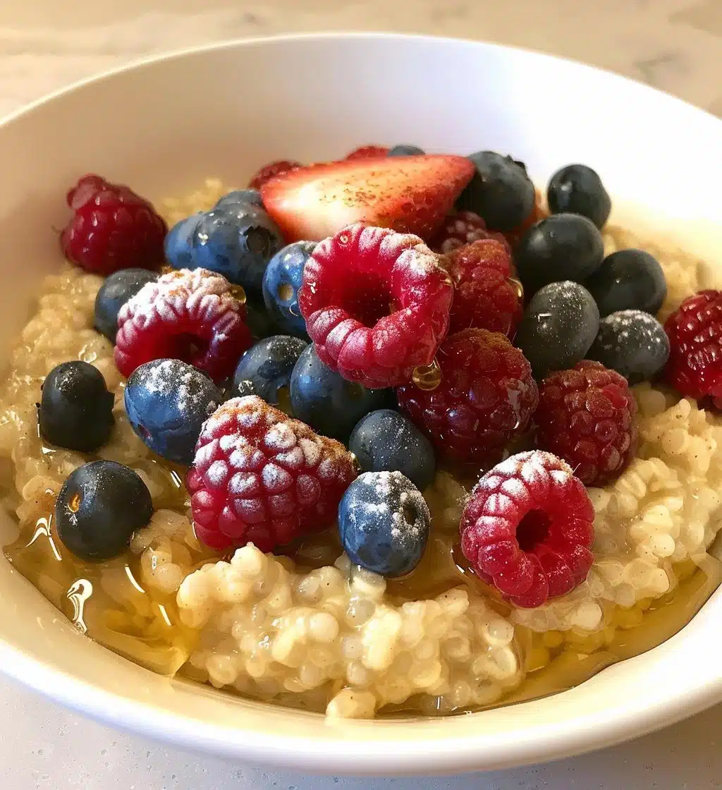 Warm Millet Porridge with Berries - detail 1