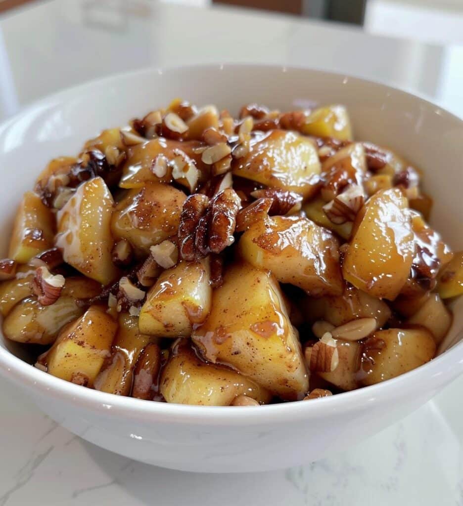 Warm Spiced Apple & Nuts Bowl