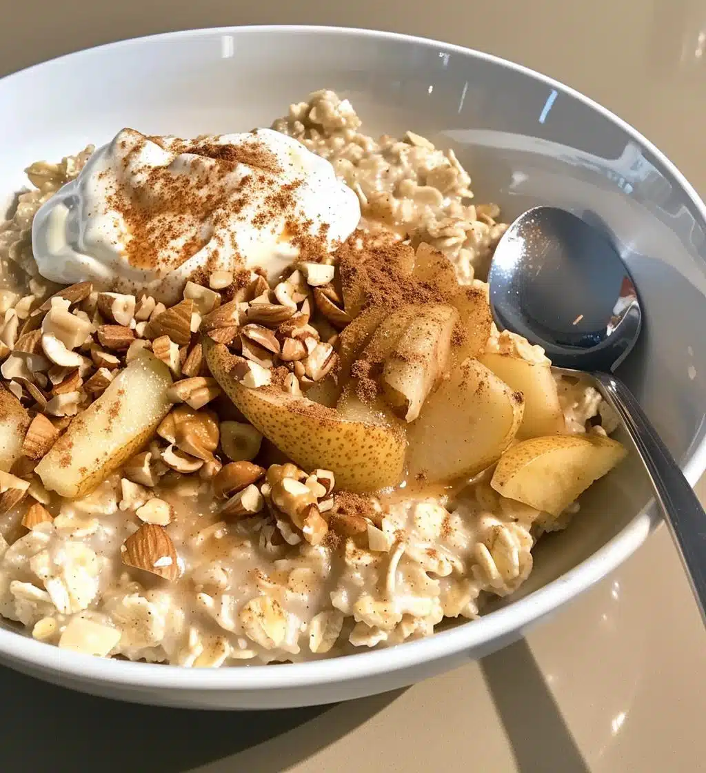 Warm Spiced Pear Oatmeal - detail 1