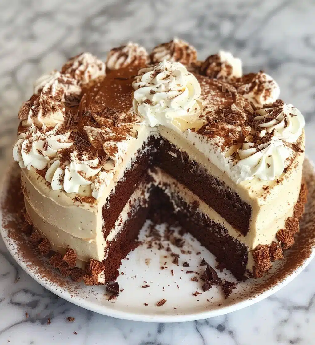 White Russian Poke Cake - detail 1