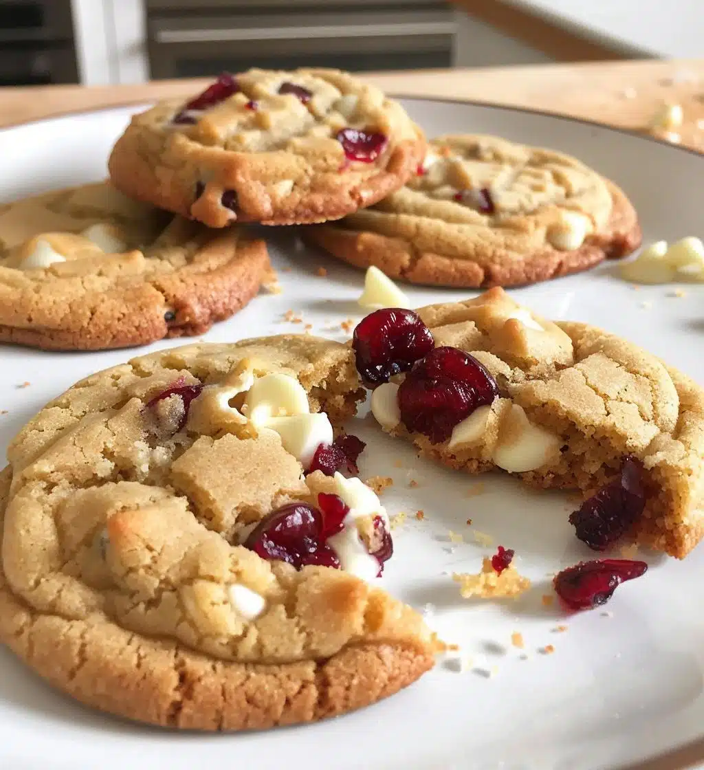 White chocolate cranberry cookies - detail 1