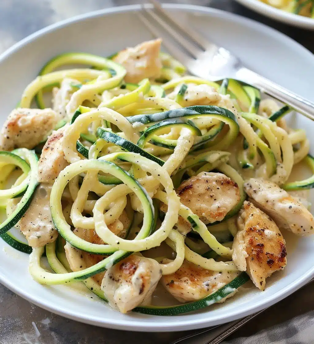Zucchini Noodle Chicken Alfredo - detail 1