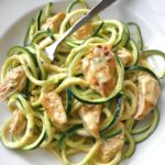 Zucchini Noodle Chicken Alfredo