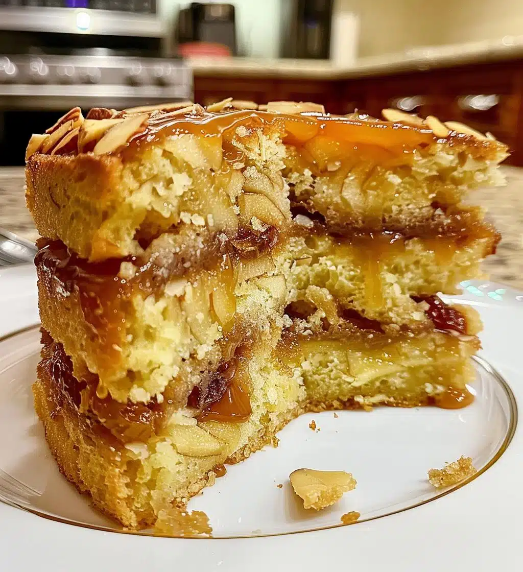 Apple Date Almond Sponge with Golden Caramel - detail 1