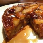 Apple Date Brown Butter Cake with Warm Syrup