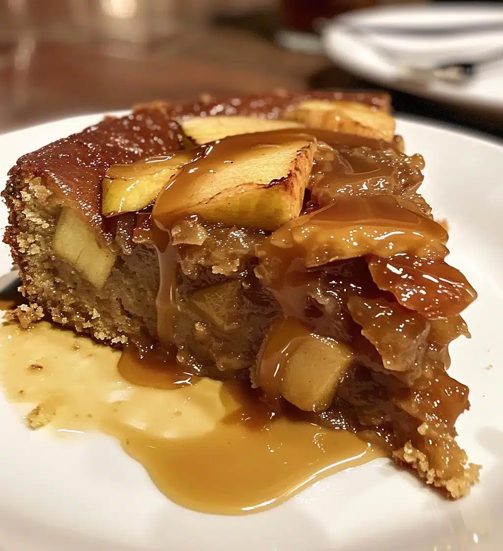 Apple Date Chai Pudding Cake with Warm Caramel - detail 1