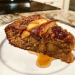 Apple Date Honey Spice Cake with Hot Syrup