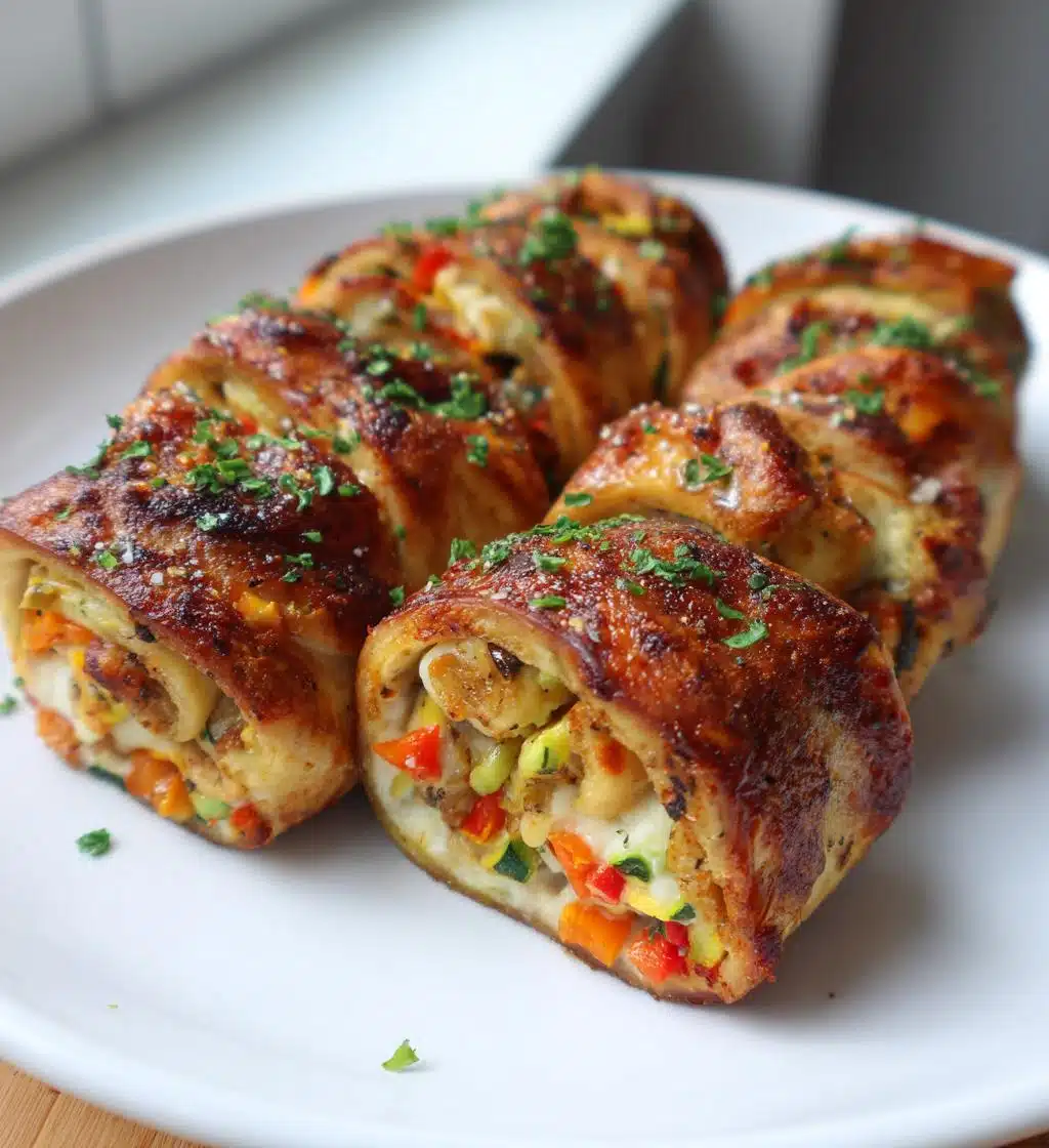 Baked Vegetable Rolls - detail 1