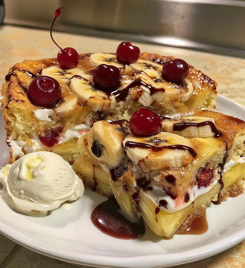 Banana Split Dump Cake - detail 1