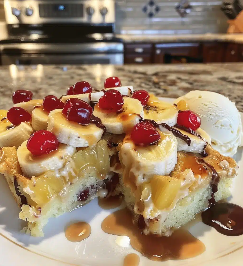 Banana Split Dump Cake