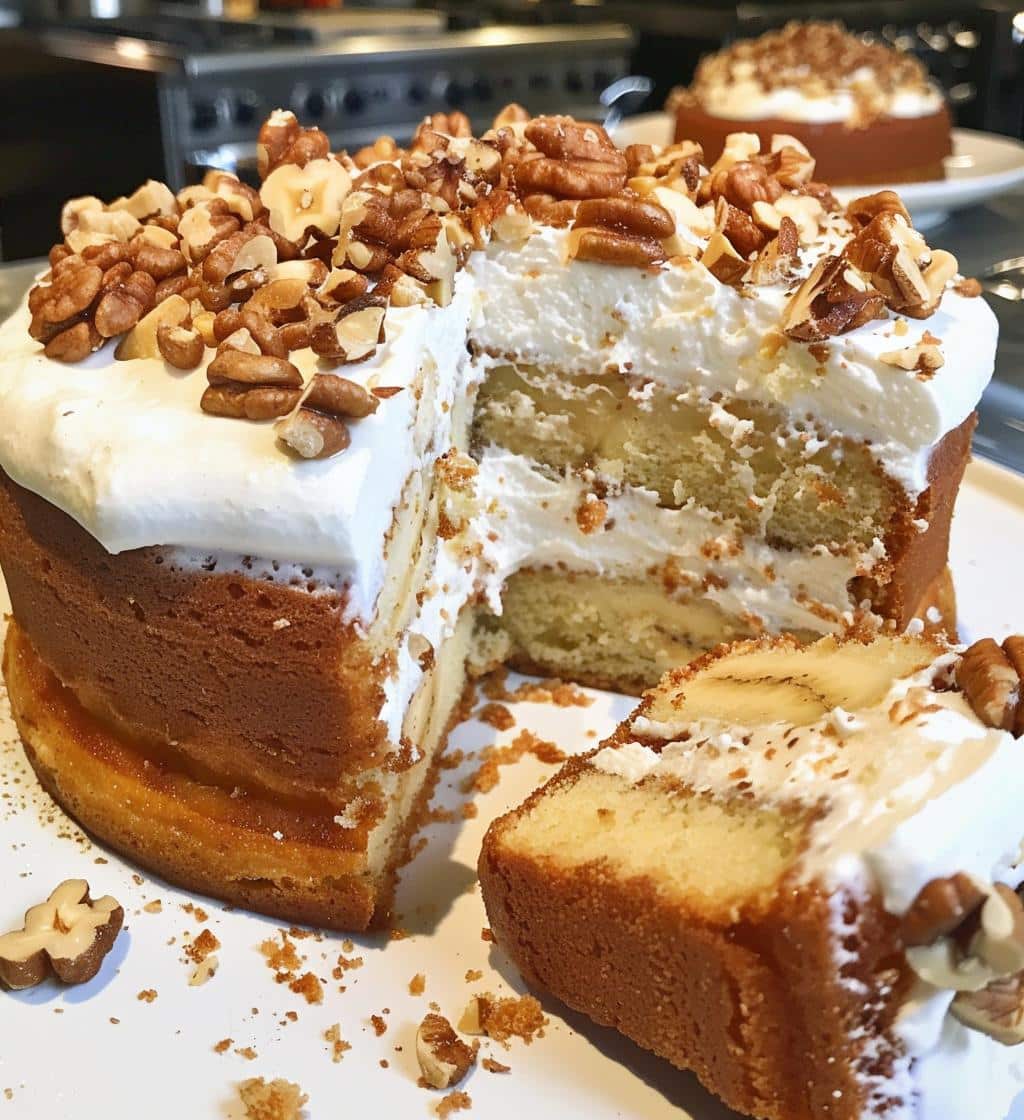Banana Walnut Cream Cake - detail 1