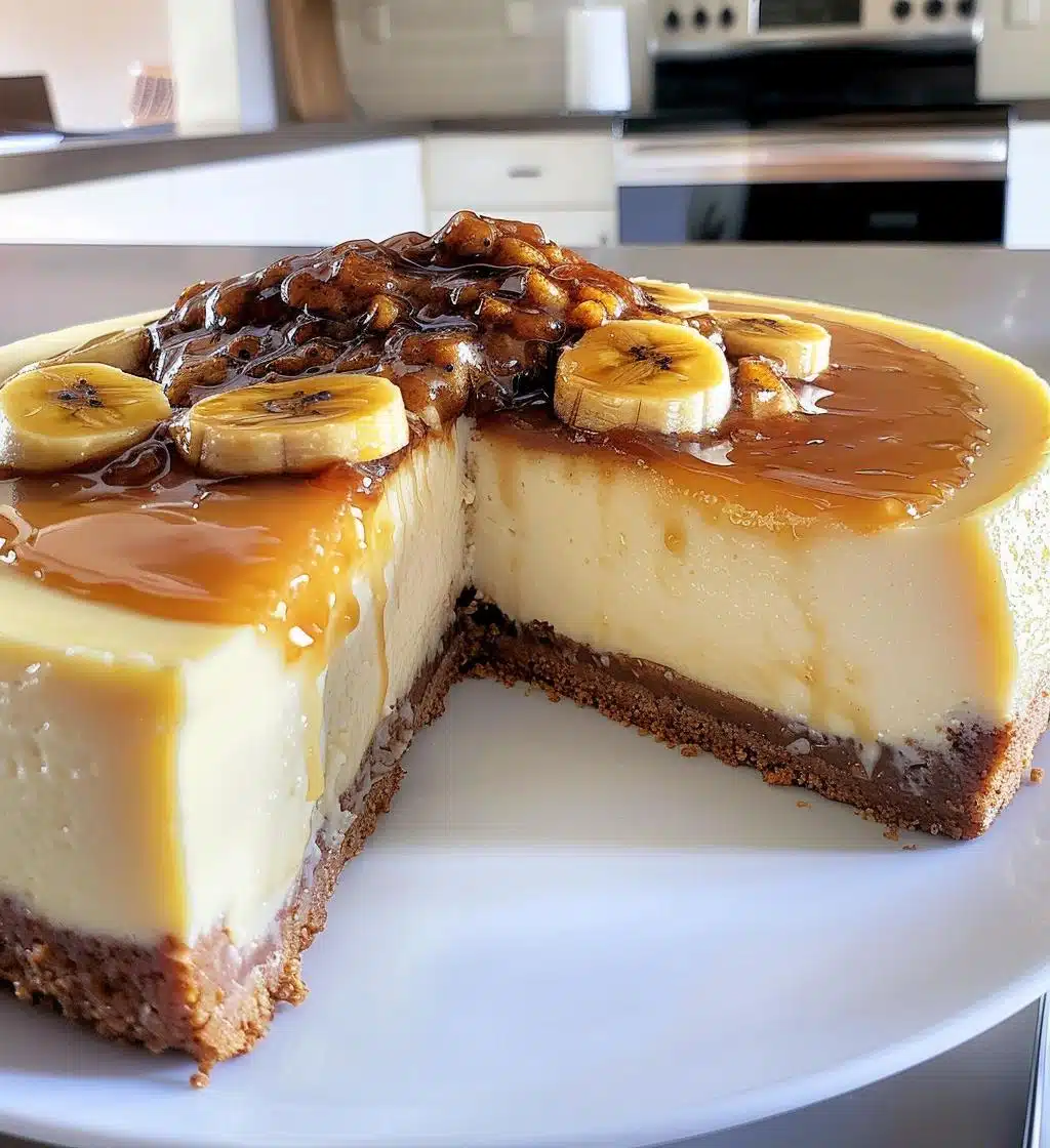 Bananas Foster Cheesecake - detail 1