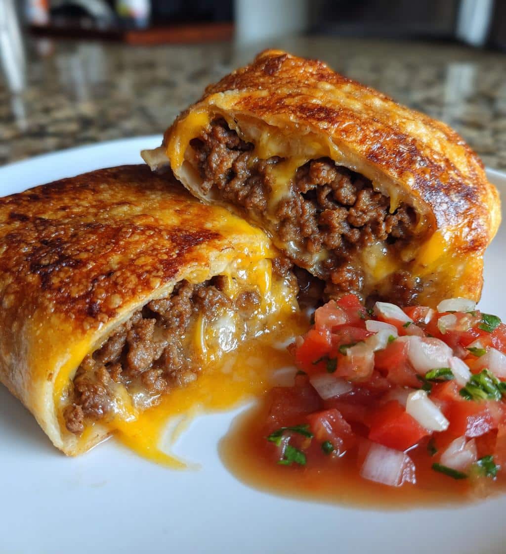 Beef and Cheese Chimichangas - detail 1