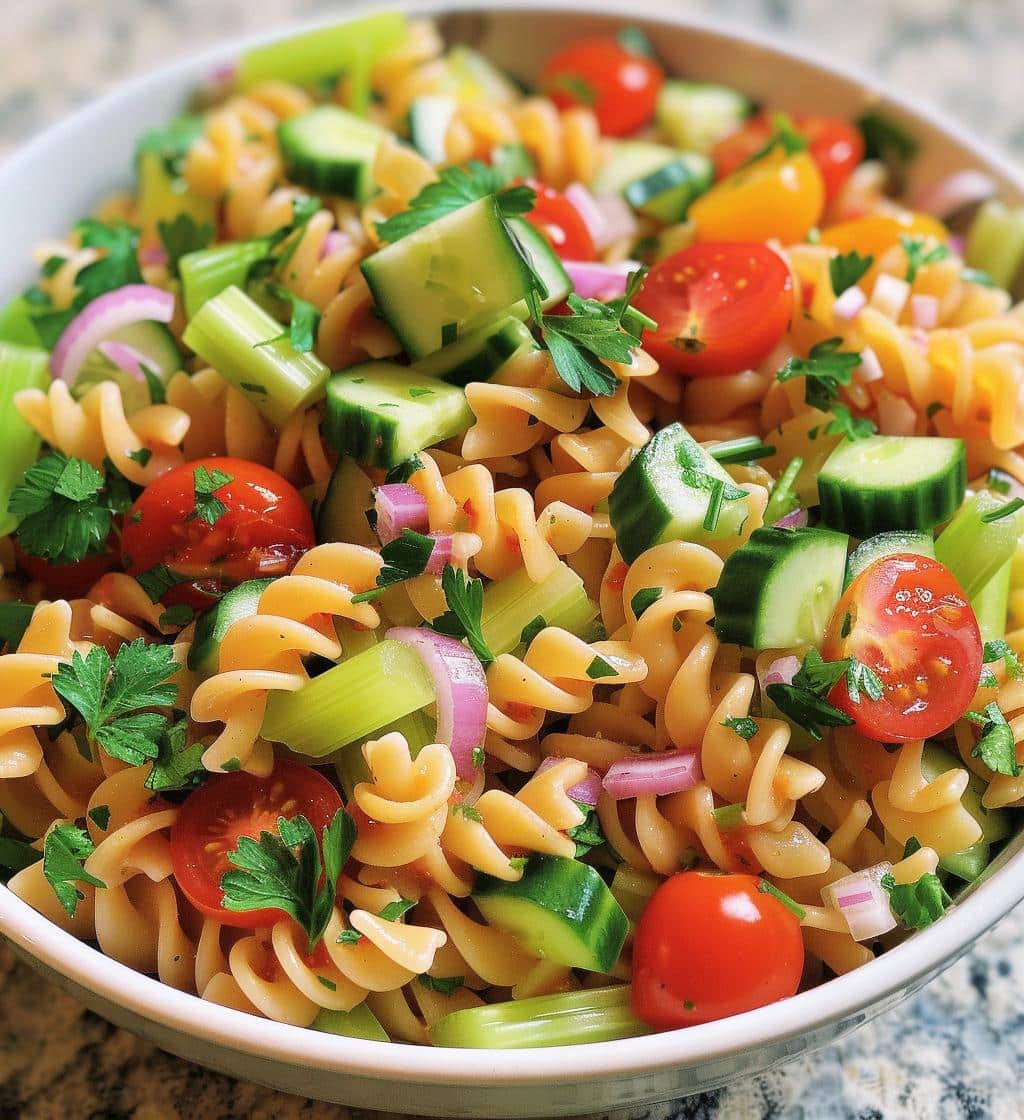 Bloody Mary Pasta Salad