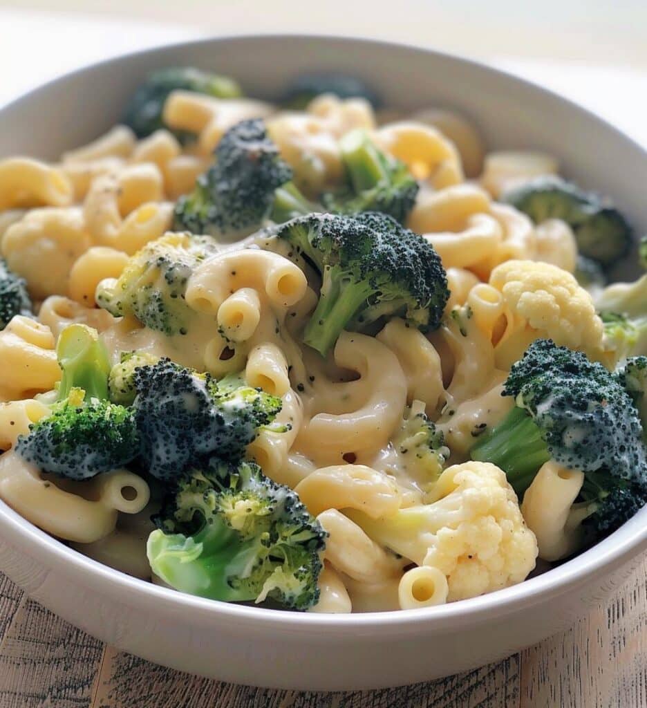 Broccoli Cauliflower Mac and Cheese