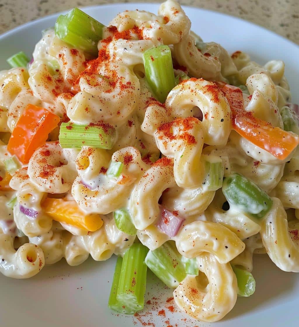 Cheddar Sour Cream Macaroni Salad - detail 1