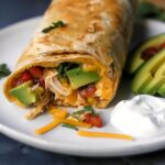 Cheesy Chicken Burrito Wrap