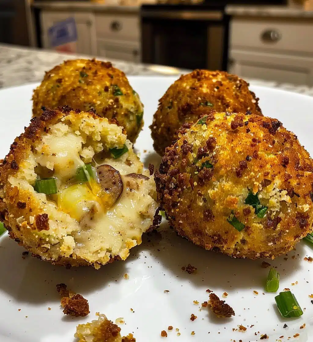 Cheesy Sausage Stuffing Balls - detail 1