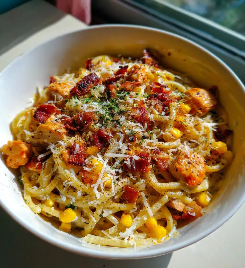 Chicken Corn Pasta with Bacon - detail 1