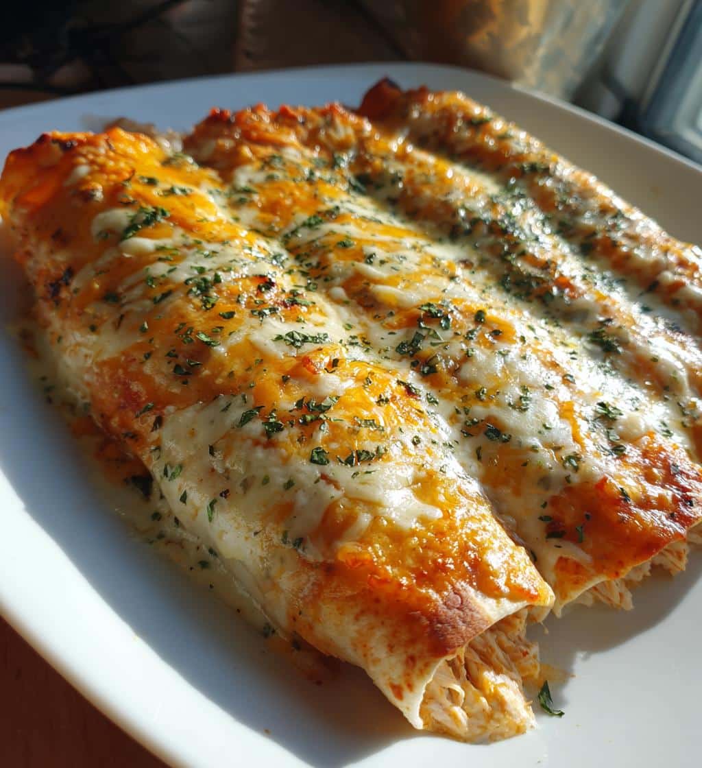 Chicken Enchiladas with White Sauce - detail 1