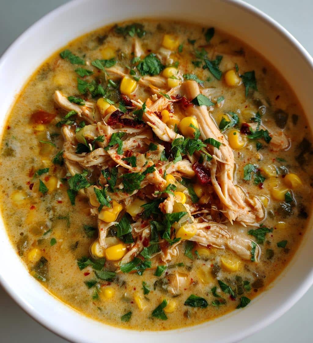 Chicken Poblano Soup - detail 1