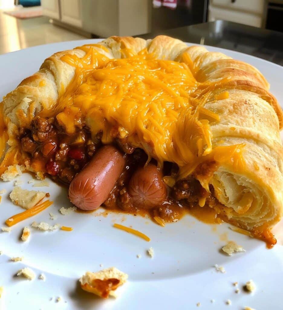 Chili Cheese Dog Bake