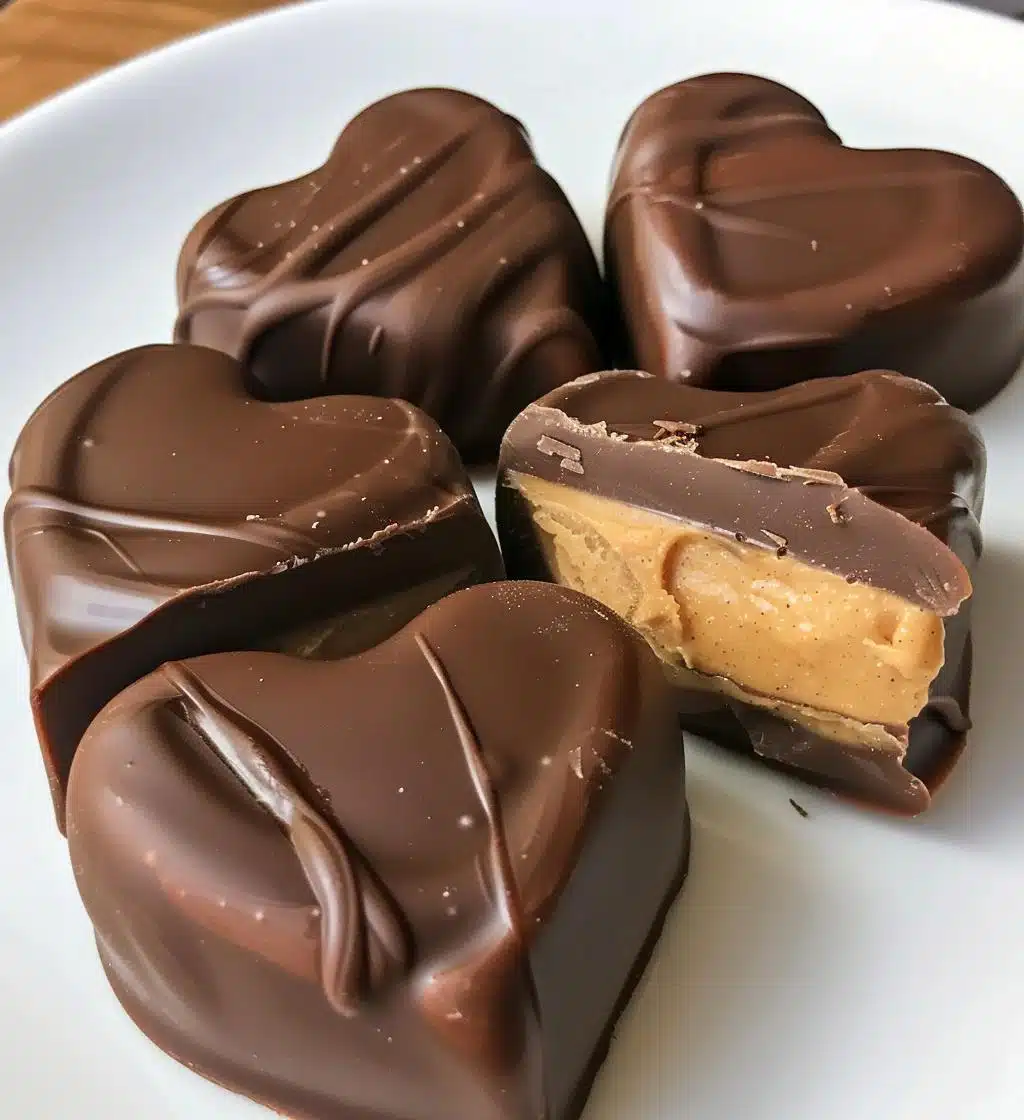 Chocolate Peanut Butter Valentine Hearts - detail 1