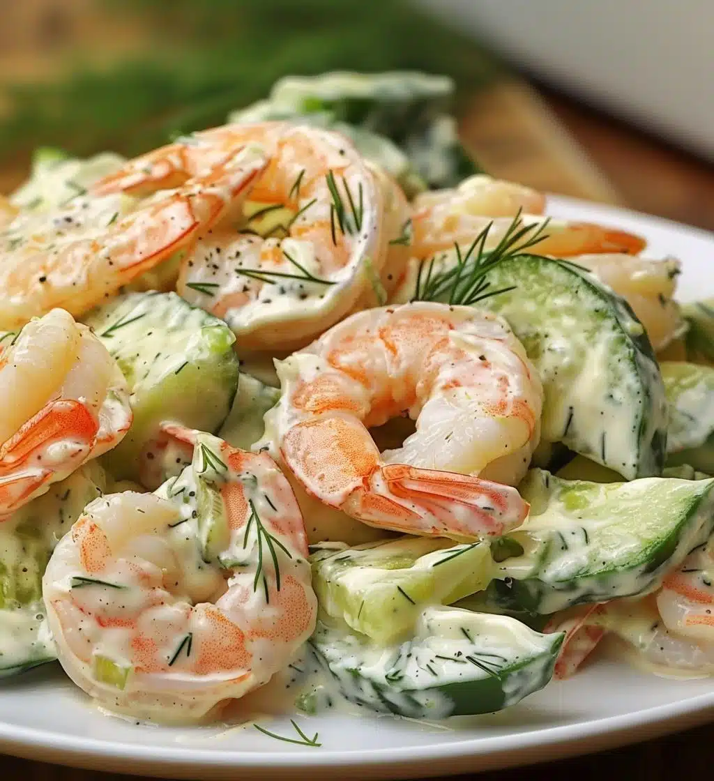 Creamy Cucumber Shrimp Salad - detail 1