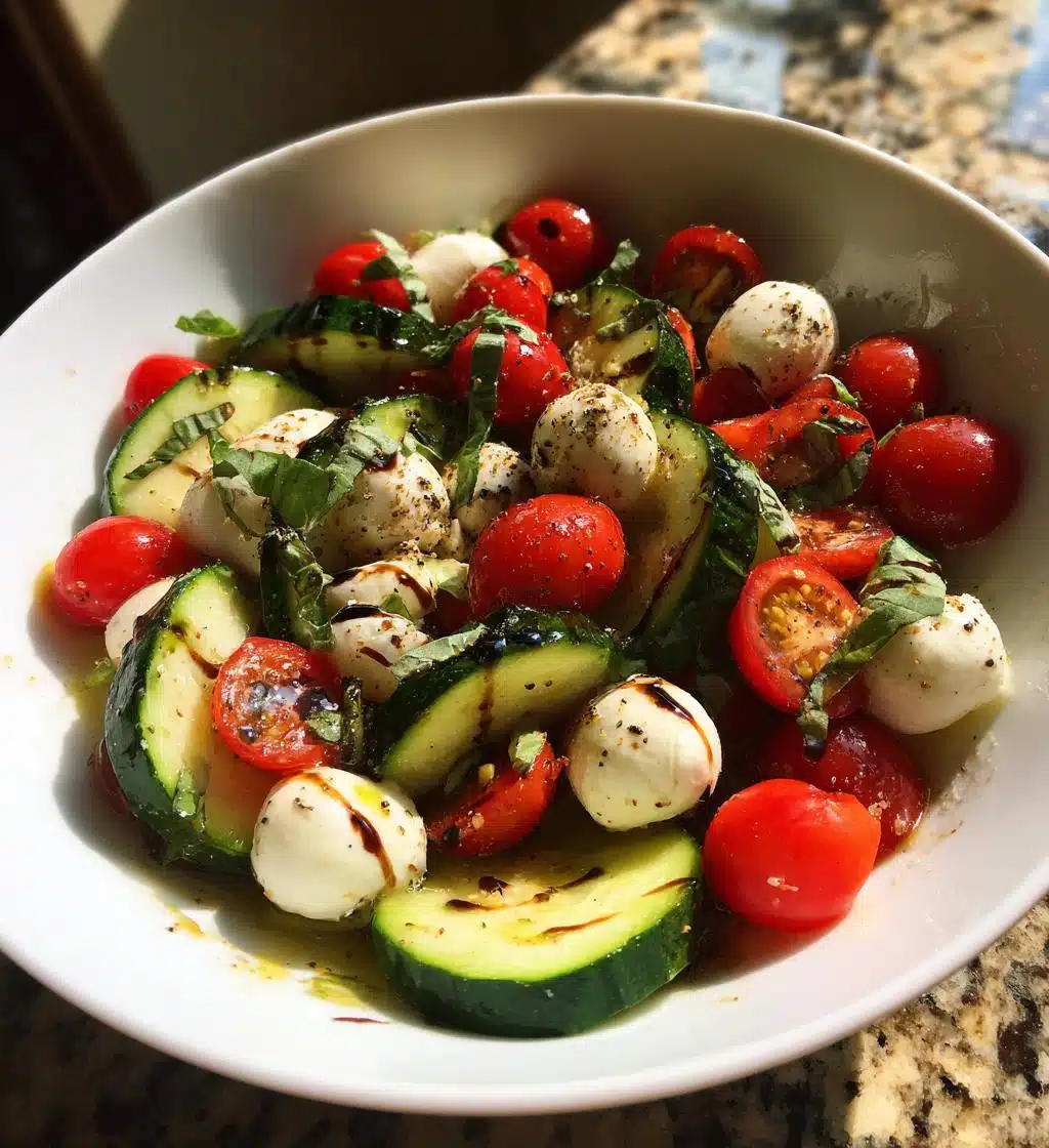 Cucumber Caprese Salad - detail 1