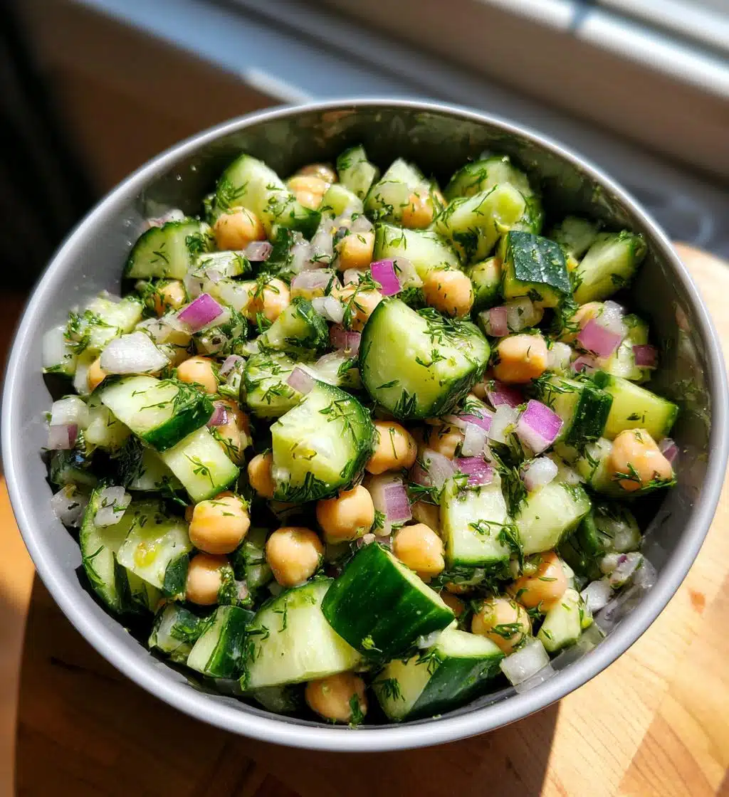 Cucumber Chickpea Dill Salad - detail 1