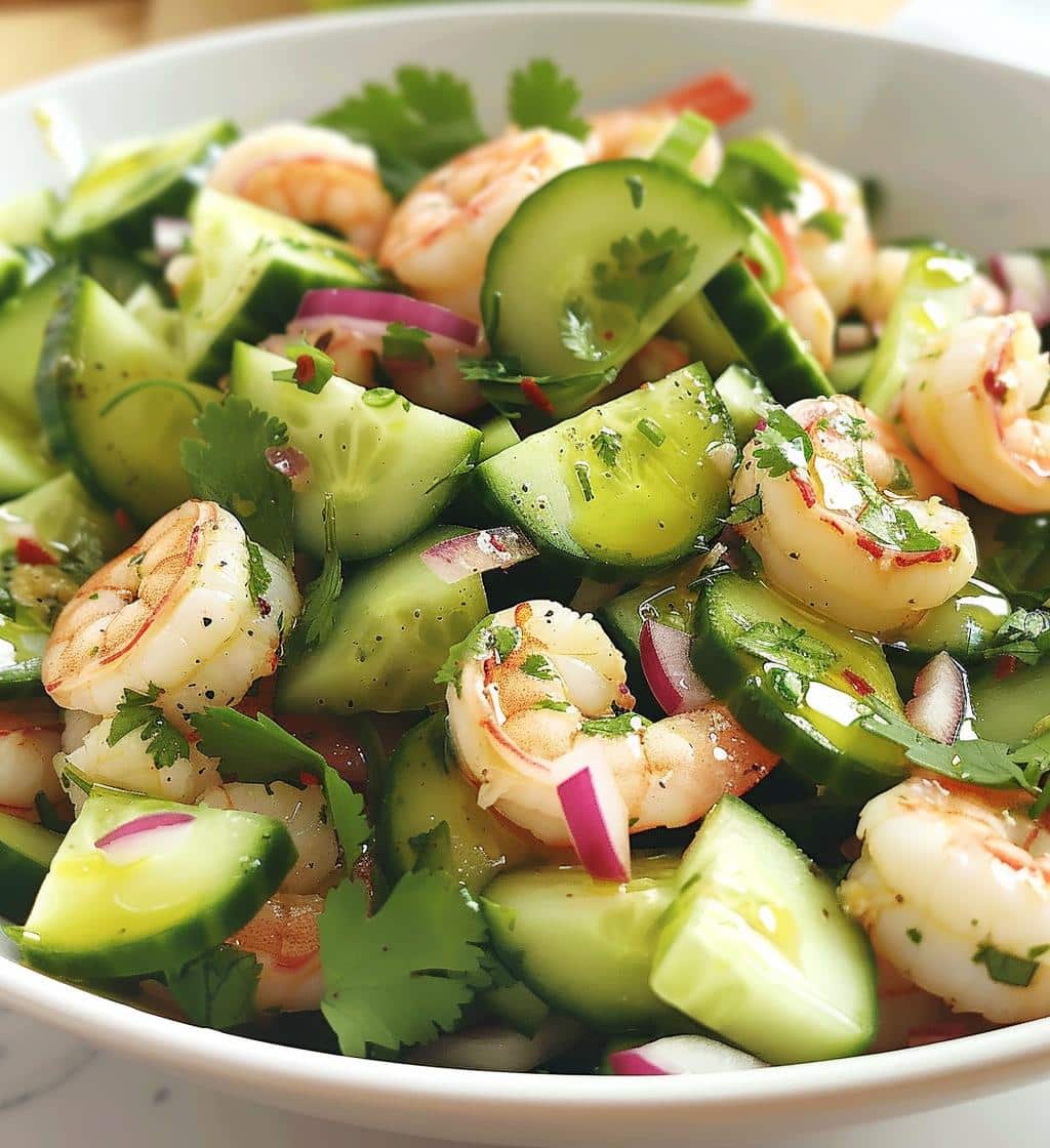 Cucumber Shrimp Salad